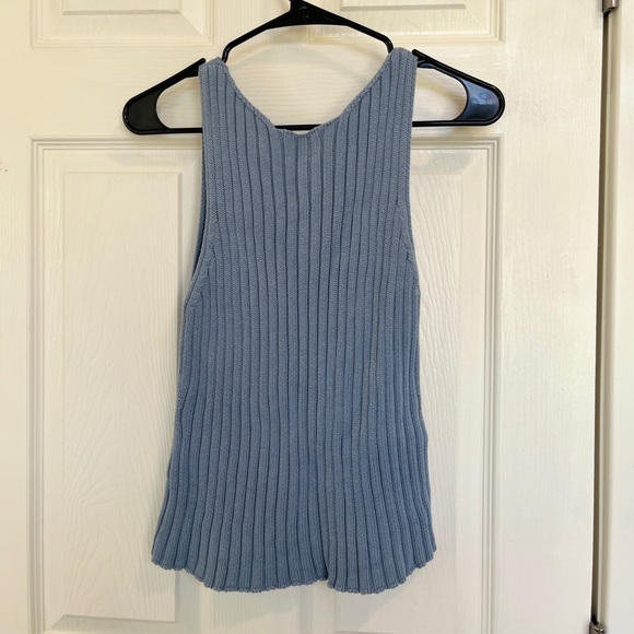 By Signe Blue Ribbed Knit Tank Top - Picture 4 of 5